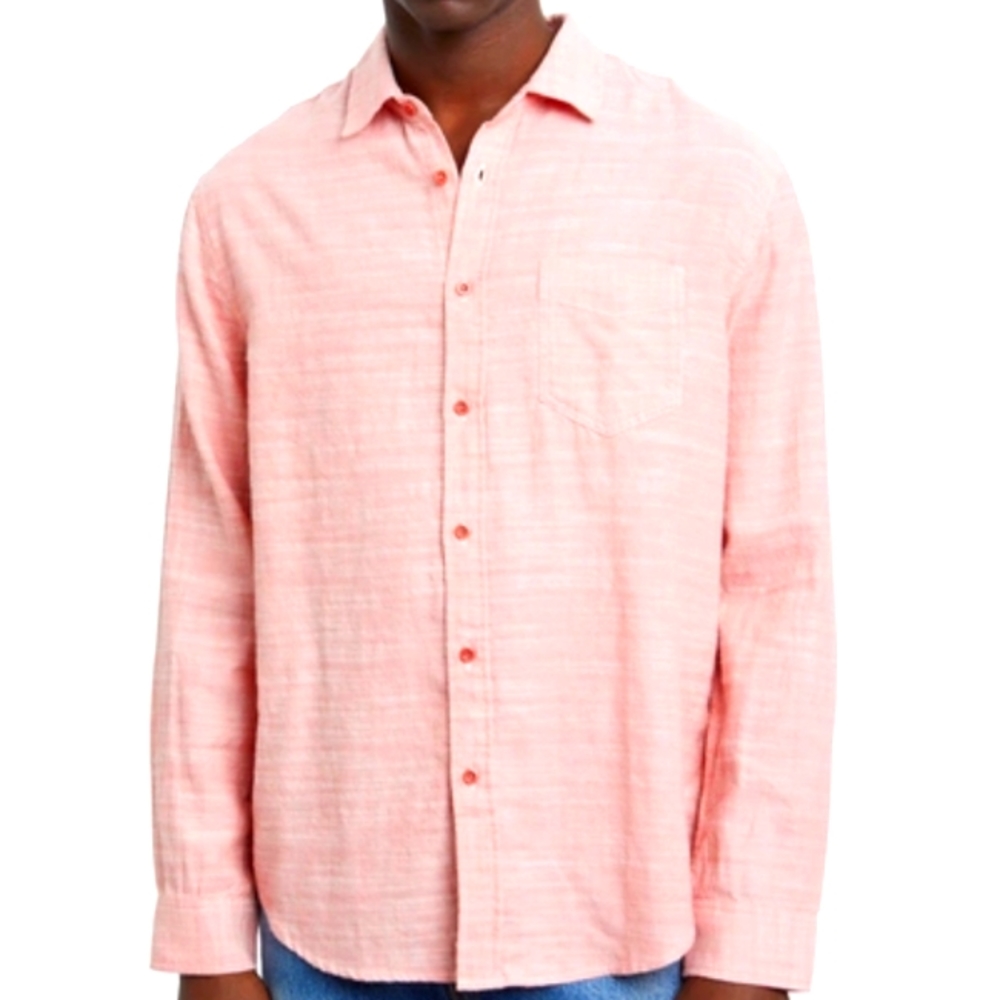 Rails Wyatt Classic Fit Button Up Shirt in Watermelon size M